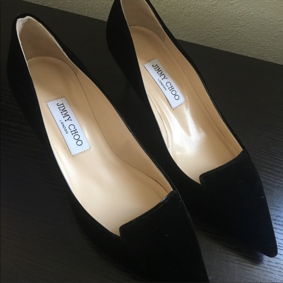 Jimmy Choo Shoes - Black velvet shoes